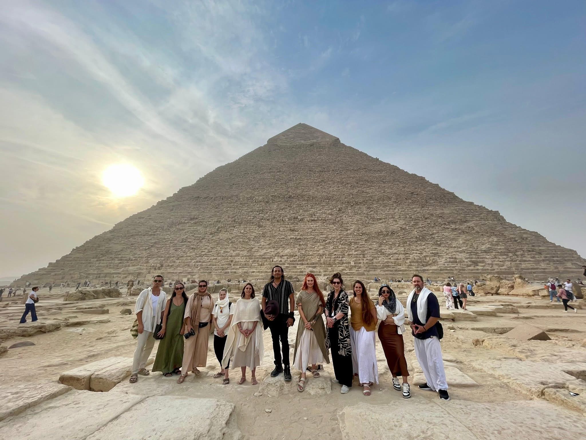 The group at the Great Pyramid